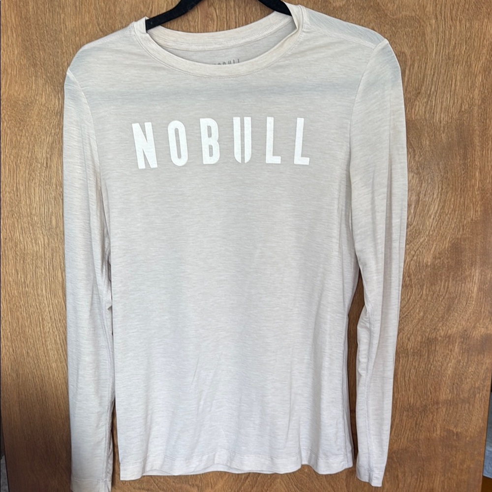 NOBULL Cream Long Sleeve Shirt women’s small